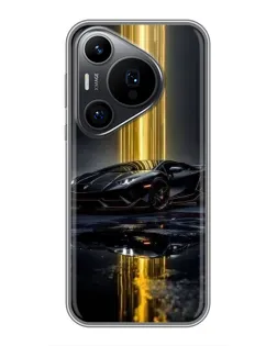 Чехол для Huawei Pura 70 PRO с картинкой «Ночной Lamborghini драйв» Чехол для Huawei Pura 70 PRO с картинкой «Ночной Lamborghini драйв»