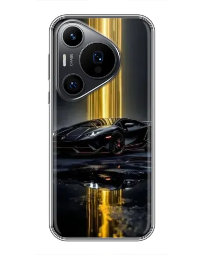 Чехол для Huawei Pura 70 PRO с картинкой «Ночной Lamborghini драйв» Чехол для Huawei Pura 70 PRO с картинкой «Ночной Lamborghini драйв»