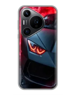 Чехол для Huawei Pura 70 PRO с картинкой «Lamborghini красное сияние» Чехол для Huawei Pura 70 PRO с картинкой «Lamborghini красное сияние»