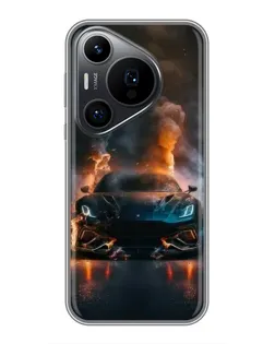 Чехол для Huawei Pura 70 PRO с картинкой «Lamborghini дымная эстетика» Чехол для Huawei Pura 70 PRO с картинкой «Lamborghini дымная эстетика»