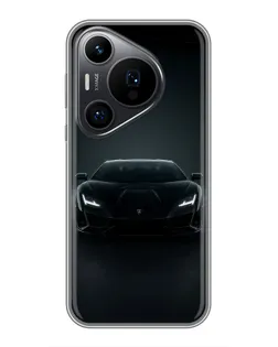 Чехол для Huawei Pura 70 PRO с картинкой «Черный Lamborghini Aventador» Чехол для Huawei Pura 70 PRO с картинкой «Черный Lamborghini Aventador»