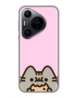 Чехол для Huawei Pura 70 PRO с картинкой «Pusheen и печенье» Чехол для Huawei Pura 70 PRO с картинкой «Pusheen и печенье»