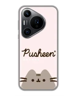 Чехол для Huawei Pura 70 PRO с картинкой «Pusheen логотип»