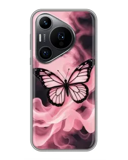 Чехол для Huawei Pura 70 PRO с картинкой «Бабочка в дыму»