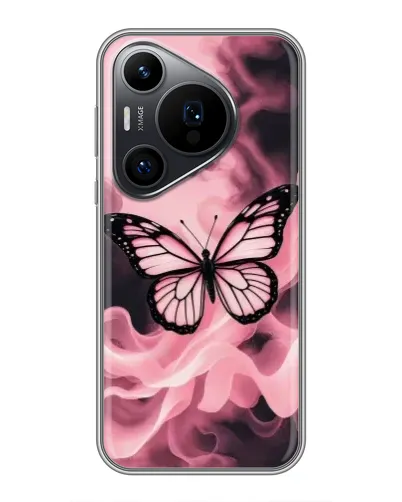 Чехол для Huawei Pura 70 PRO с картинкой «Бабочка в дыму»