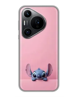 Чехол для Huawei Pura 70 PRO с картинкой «Stitch выглядывает»