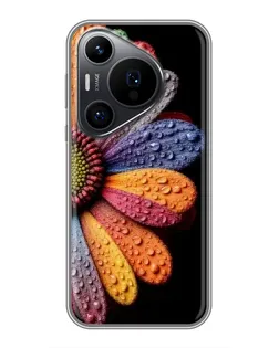 Чехол для Huawei Pura 70 PRO с картинкой «Радужный цветок» Чехол для Huawei Pura 70 PRO с картинкой «Радужный цветок»