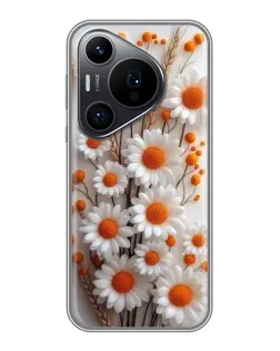 Чехол для Huawei Pura 70 PRO с картинкой «Белые сухоцветы» Чехол для Huawei Pura 70 PRO с картинкой «Белые сухоцветы»