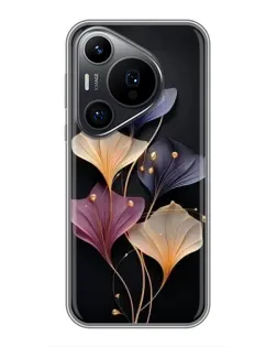 Чехол для Huawei Pura 70 PRO с картинкой «Лиловые цветы грации» Чехол для Huawei Pura 70 PRO с картинкой «Лиловые цветы грации»