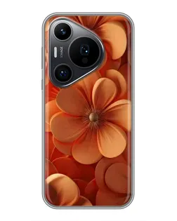 Чехол для Huawei Pura 70 PRO с картинкой «Оранжевый макро цветок» Чехол для Huawei Pura 70 PRO с картинкой «Оранжевый макро цветок»
