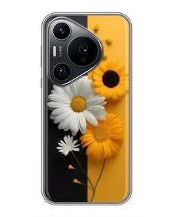 Чехол для Huawei Pura 70 PRO с картинкой «Подсолнух и ромашка» Чехол для Huawei Pura 70 PRO с картинкой «Подсолнух и ромашка»
