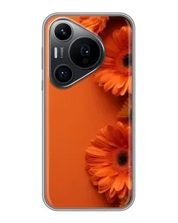 Чехол для Huawei Pura 70 PRO с картинкой «Оранжевые герберы» Чехол для Huawei Pura 70 PRO с картинкой «Оранжевые герберы»