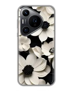 Чехол для Huawei Pura 70 PRO с картинкой «Объемные белые цветы» Чехол для Huawei Pura 70 PRO с картинкой «Объемные белые цветы»