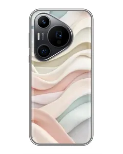 Чехол для Huawei Pura 70 PRO с картинкой «Пастельные нежные волны»