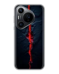 Чехол для Huawei Pura 70 PRO с картинкой «Kрасная лавовая трещина»