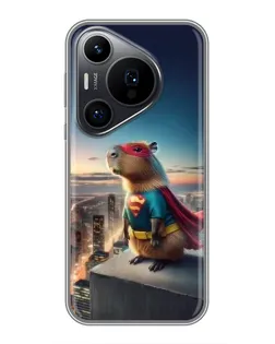 Чехол для Huawei Pura 70 PRO с картинкой «Капи-мен супергерой»