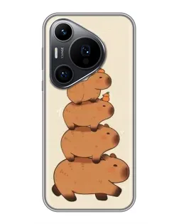 Чехол для Huawei Pura 70 PRO с картинкой «Башня из капибар»
