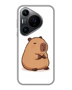 Чехол для Huawei Pura 70 PRO с картинкой «Толстенькая капибара»