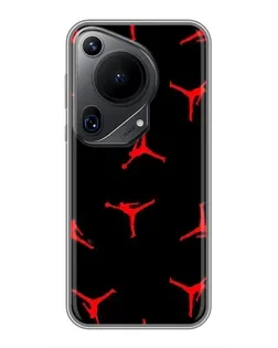 Чехол для Huawei Pura 70 Ultra с картинкой «Jordan Red Pattern» Чехол для Huawei Pura 70 Ultra с картинкой «Jordan Red Pattern»
