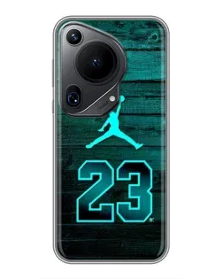 Чехол для Huawei Pura 70 Ultra с картинкой «Jordan Cyan 23»