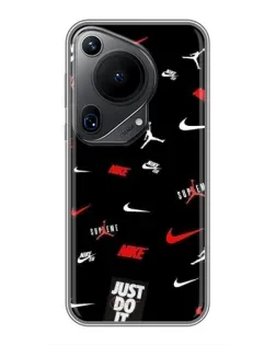 Чехол для Huawei Pura 70 Ultra с картинкой «Nike Mix Pattern»