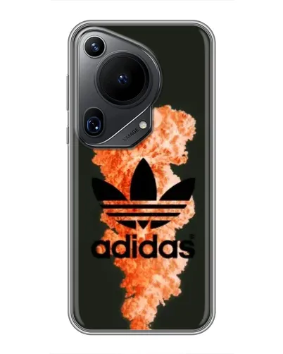 Чехол для Huawei Pura 70 Ultra с картинкой «Оранжевый дым Adidas» Чехол для Huawei Pura 70 Ultra с картинкой «Оранжевый дым Adidas»