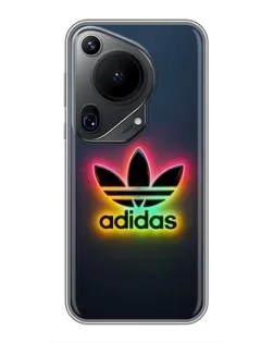 Чехол для Huawei Pura 70 Ultra с картинкой «Неоновый Adidas»