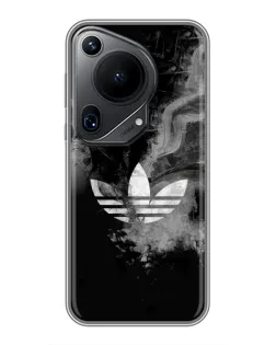 Чехол для Huawei Pura 70 Ultra с картинкой «Абстрактный дым Adidas»