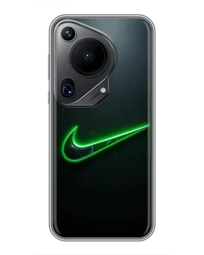 Чехол для Huawei Pura 70 Ultra с картинкой «Неоновый контур Nike»