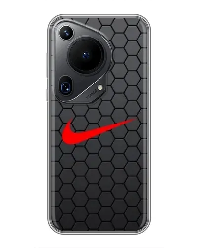 Чехол для Huawei Pura 70 Ultra с картинкой «Nike — карбоновая сетка»