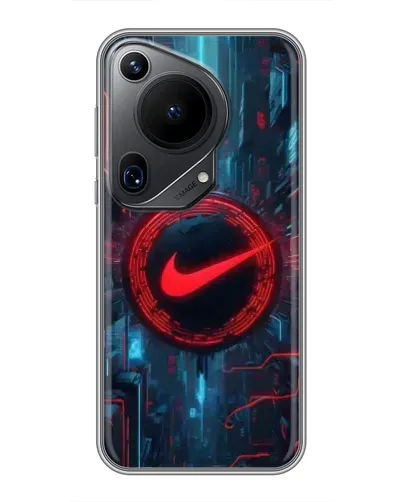 Чехол для Huawei Pura 70 Ultra с картинкой «Техногенный стиль Nike»