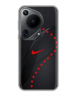 Чехол для Huawei Pura 70 Ultra с картинкой «Абстрактный дизайн Nike»