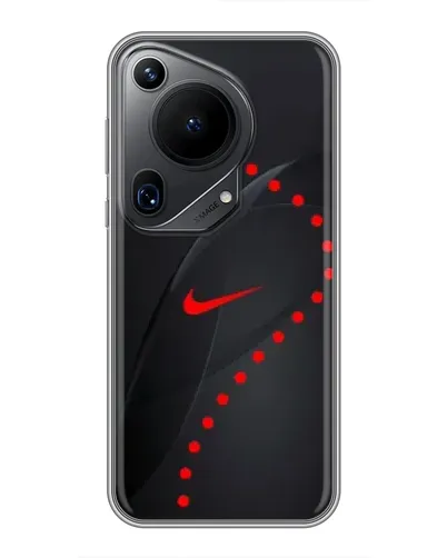 Чехол для Huawei Pura 70 Ultra с картинкой «Абстрактный дизайн Nike»