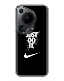 Чехол для Huawei Pura 70 Ultra с картинкой «Текстовый принт Nike»
