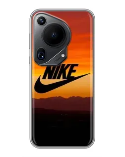 Чехол для Huawei Pura 70 Ultra с картинкой «Nike — вечерний горизонт»