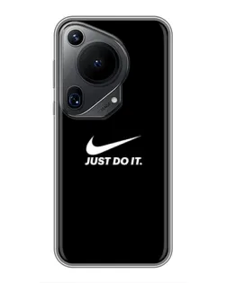 Чехол для Huawei Pura 70 Ultra с картинкой «Минимализм от Nike»