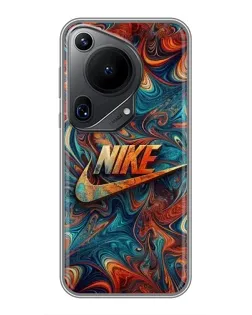 Чехол для Huawei Pura 70 Ultra с картинкой «Nike в абстракции»