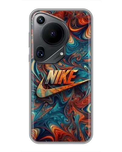 Чехол для Huawei Pura 70 Ultra с картинкой «Nike в абстракции»
