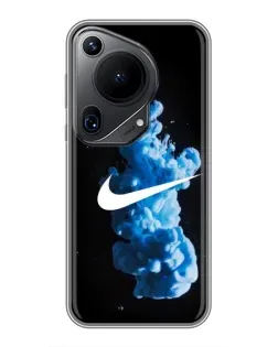 Чехол для Huawei Pura 70 Ultra с картинкой «Nike и синий дым»