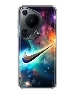 Чехол для Huawei Pura 70 Ultra с картинкой «Космический Nike Swoosh»