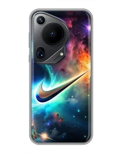 Чехол для Huawei Pura 70 Ultra с картинкой «Космический Nike Swoosh»