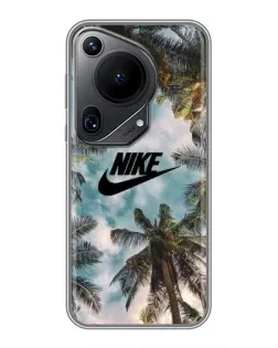 Чехол для Huawei Pura 70 Ultra с картинкой «Тропический принт Nike»