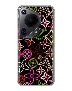 Чехол для Huawei Pura 70 Ultra с картинкой «Неоновый микс Nike»