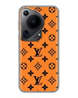 Чехол для Huawei Pura 70 Ultra с картинкой «Оранжевый стиль LV»