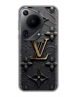 Чехол для Huawei Pura 70 Ultra с картинкой «Кожаная текстура LV»