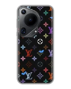 Чехол для Huawei Pura 70 Ultra с картинкой «Цветная монограмма LV»
