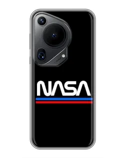 Чехол для Huawei Pura 70 Ultra с картинкой «NASA — классика Red Blue» Чехол для Huawei Pura 70 Ultra с картинкой «NASA — классика Red Blue»
