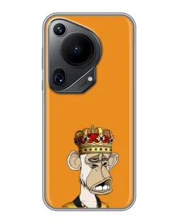 Чехол для Huawei Pura 70 Ultra с картинкой «Золотая обезьяна Bored Ape»
