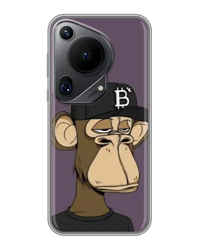 Чехол для Huawei Pura 70 Ultra с картинкой «Bored Ape в кепке» Чехол для Huawei Pura 70 Ultra с картинкой «Bored Ape в кепке»