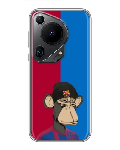 Чехол для Huawei Pura 70 Ultra с картинкой «Bored Ape — фанат Барсы» Чехол для Huawei Pura 70 Ultra с картинкой «Bored Ape — фанат Барсы»